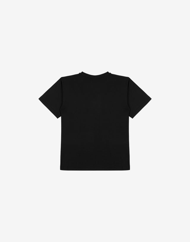 Printed cotton jersey maxi t-shirt Black Moschino 1