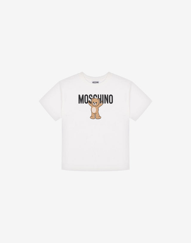Moschino 泰迪熊纯棉针织 maxi T 恤 白色 Moschino 0