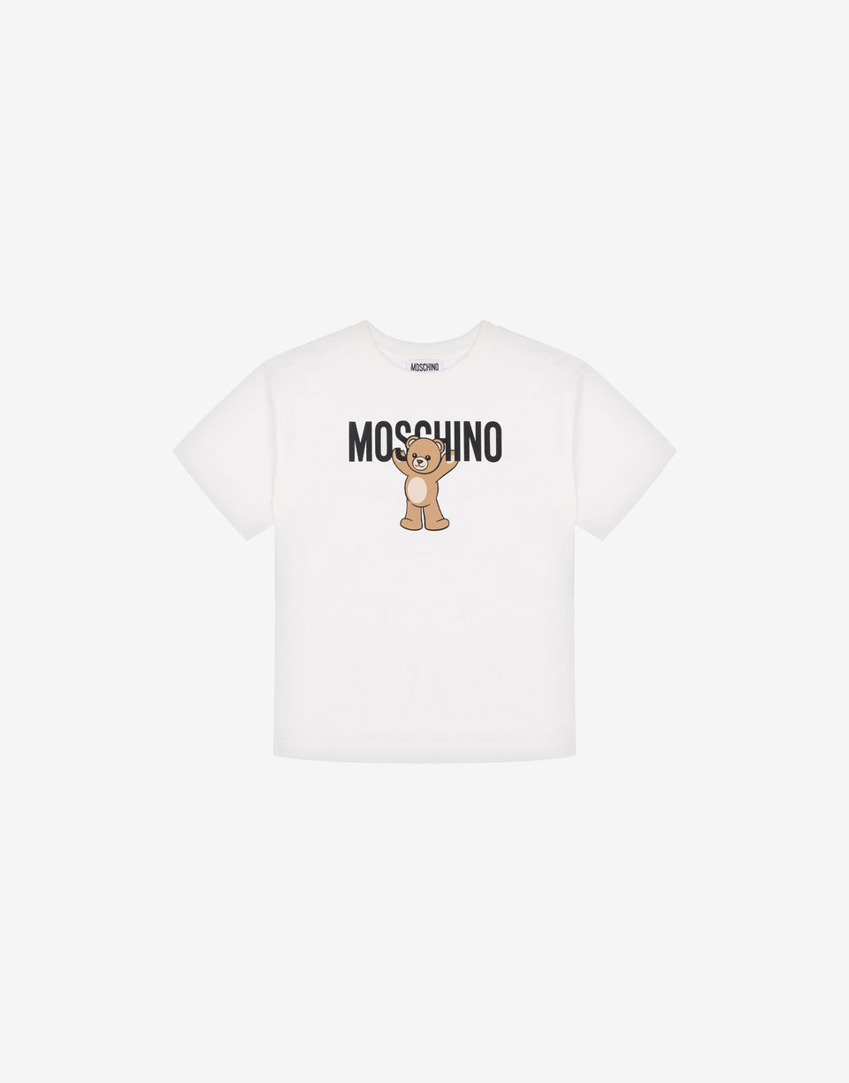 Moschino 泰迪熊纯棉针织 maxi T 恤 白色 Moschino 0