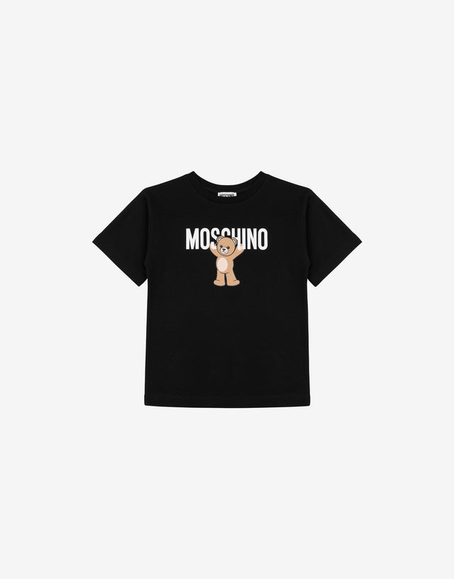 Moschino 泰迪熊纯棉针织 maxi T 恤 黑色 Moschino 0
