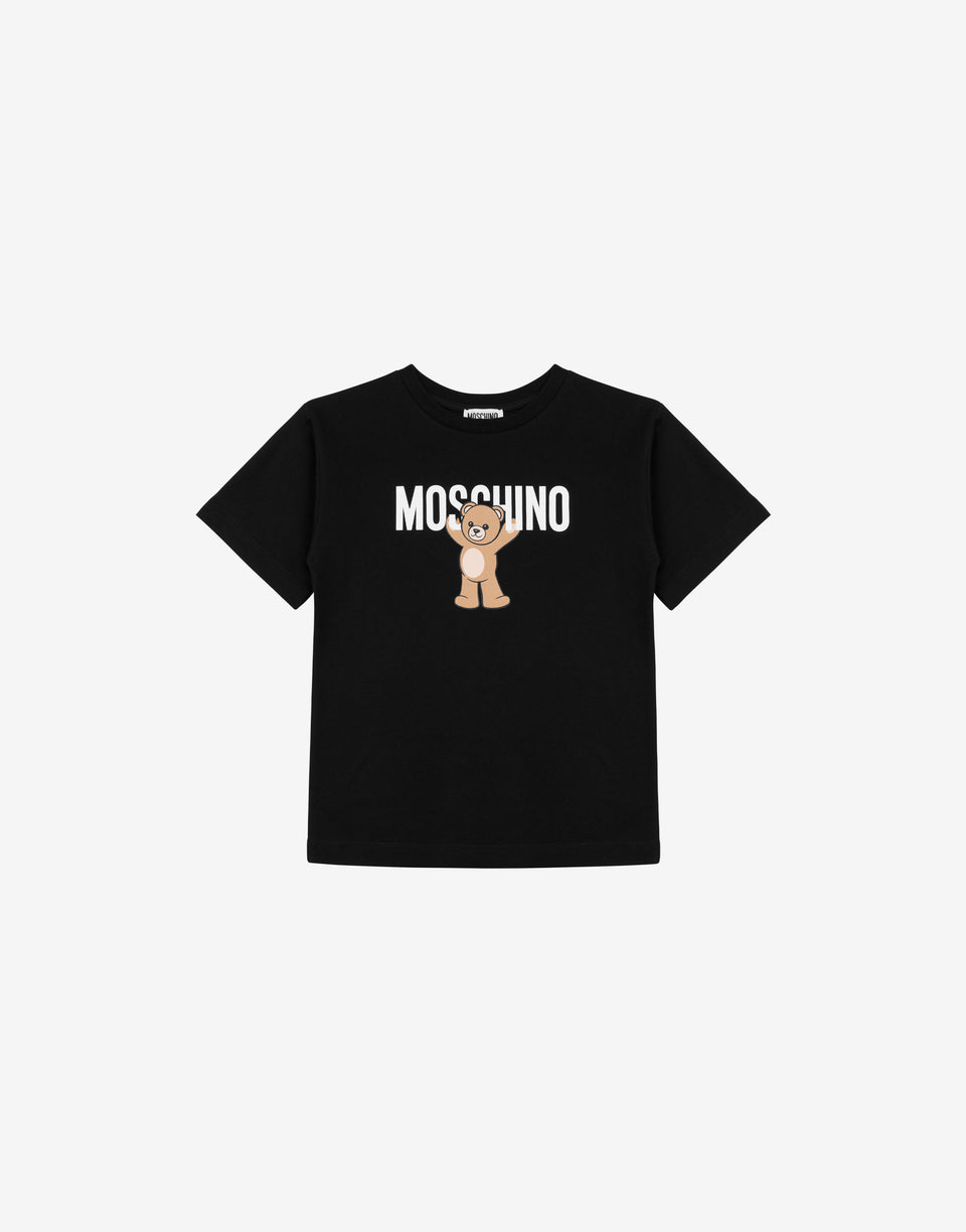 Moschino 泰迪熊纯棉针织 maxi T 恤 黑色 Moschino 0