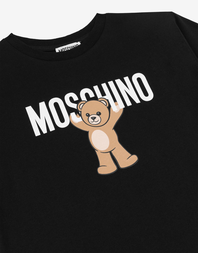 Moschino 泰迪熊纯棉针织 maxi T 恤 黑色 Moschino 2