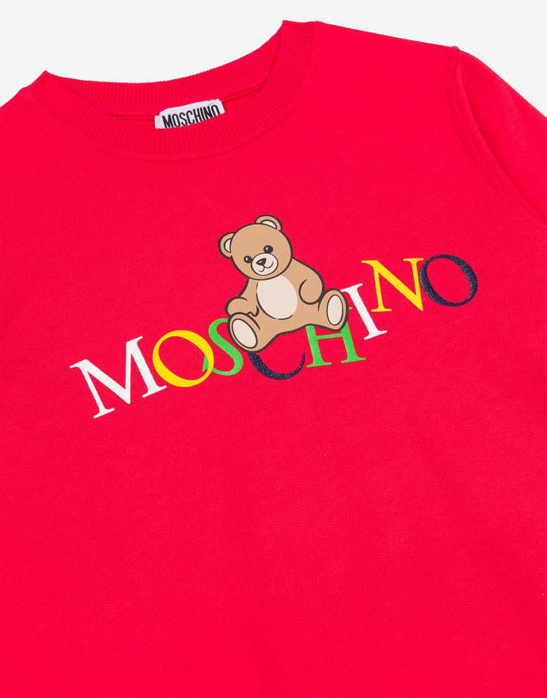 印花棉质运动衫 红色 Moschino 2