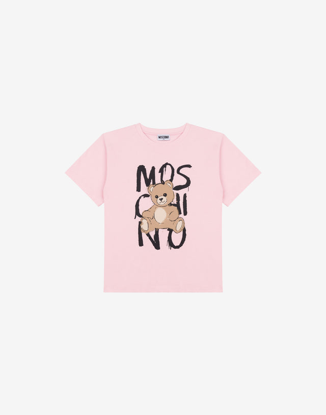 Moschino 泰迪熊纯棉针织 maxi T 恤 糖果粉色 Moschino 0
