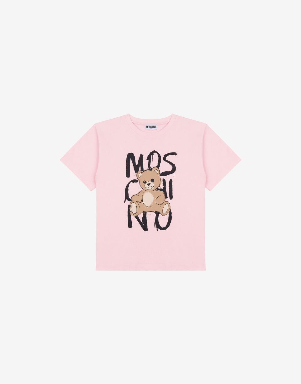 Moschino 泰迪熊纯棉针织 maxi T 恤 糖果粉色 Moschino 0