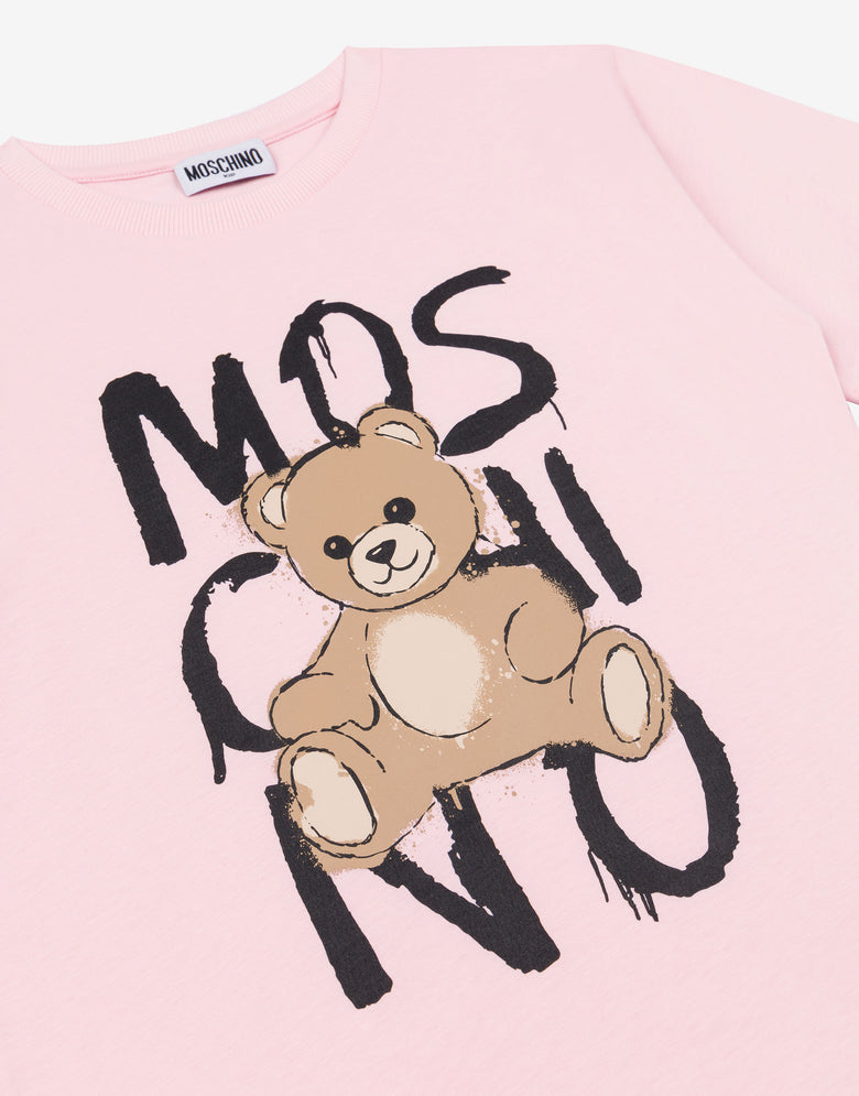Moschino 泰迪熊纯棉针织 maxi T 恤 糖果粉色 Moschino 2