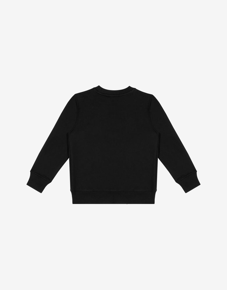 Sudadera de algodón estampada Negro Moschino 1