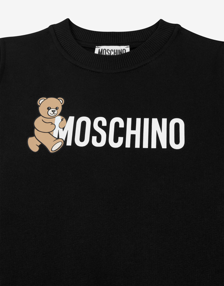 Sudadera de algodón estampada Negro Moschino 2