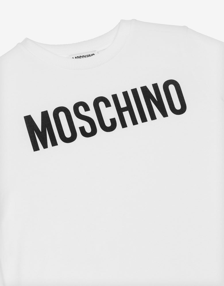 徽标印花平纹针织 T 恤 白色 Moschino 2