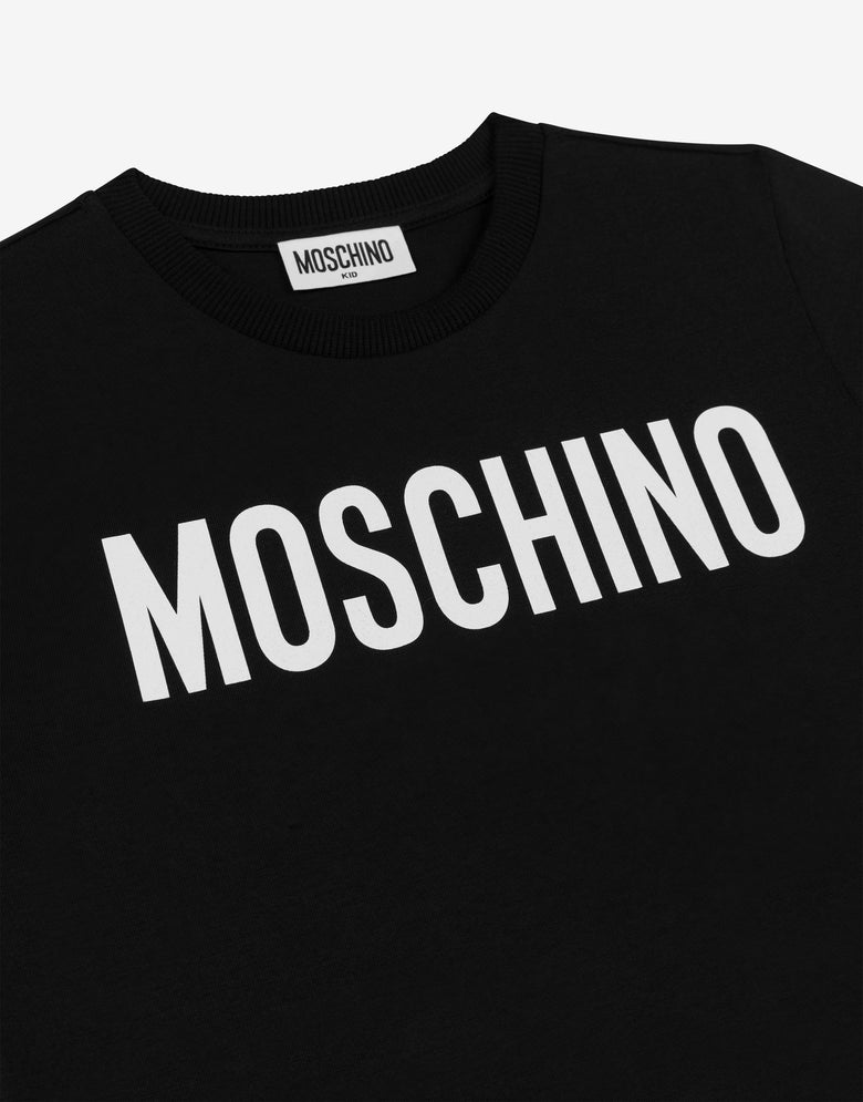 徽标印花平纹针织 T 恤 黑色 Moschino 2