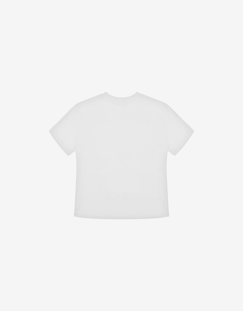 Maxi jersey t-shirt with Eggs Print White Moschino 1