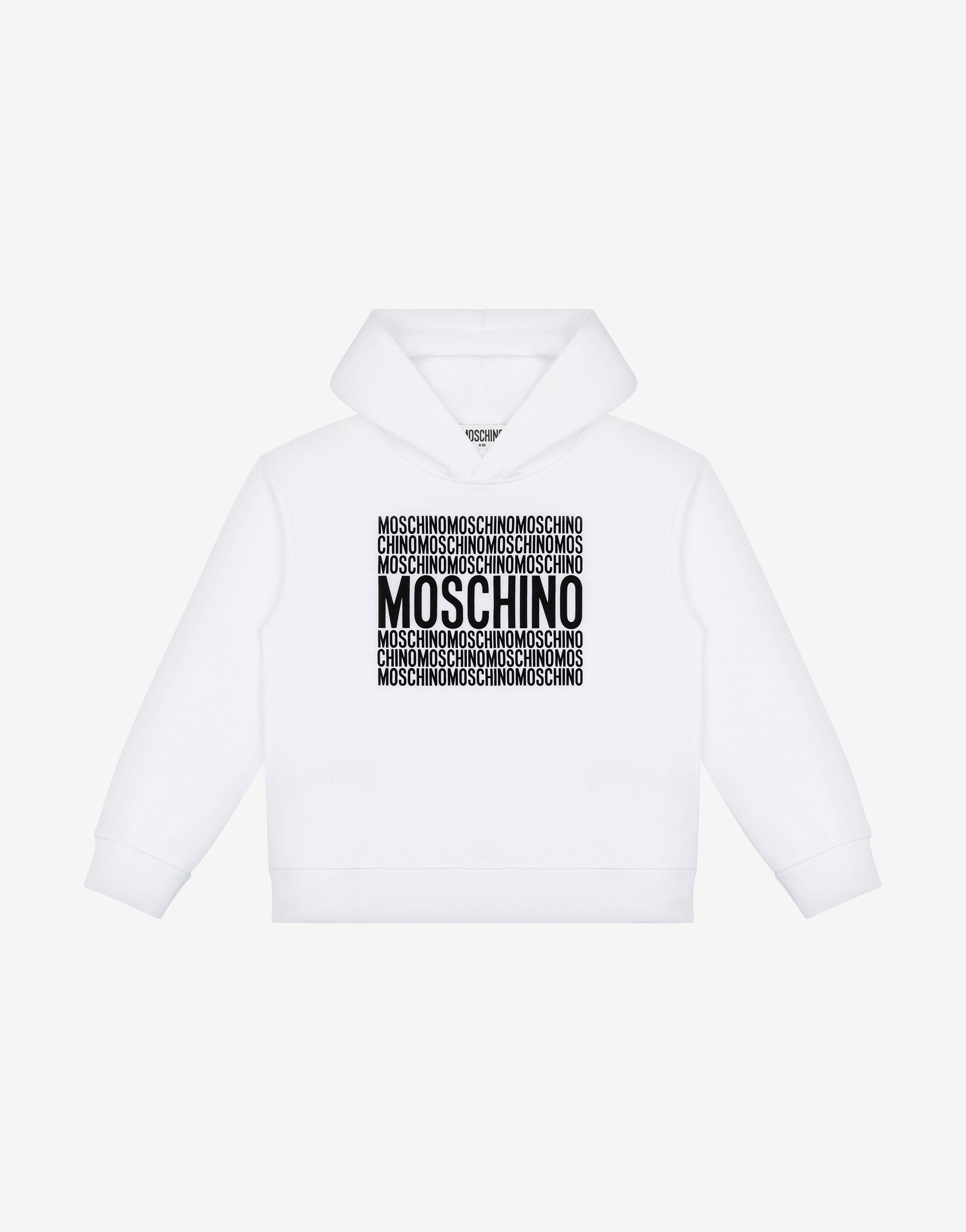 スウェット・トレーナー MOSCHINO Logo print hoodie White/Black A17047028 Moschino EN | Men's designer sweatshirts and hoodies