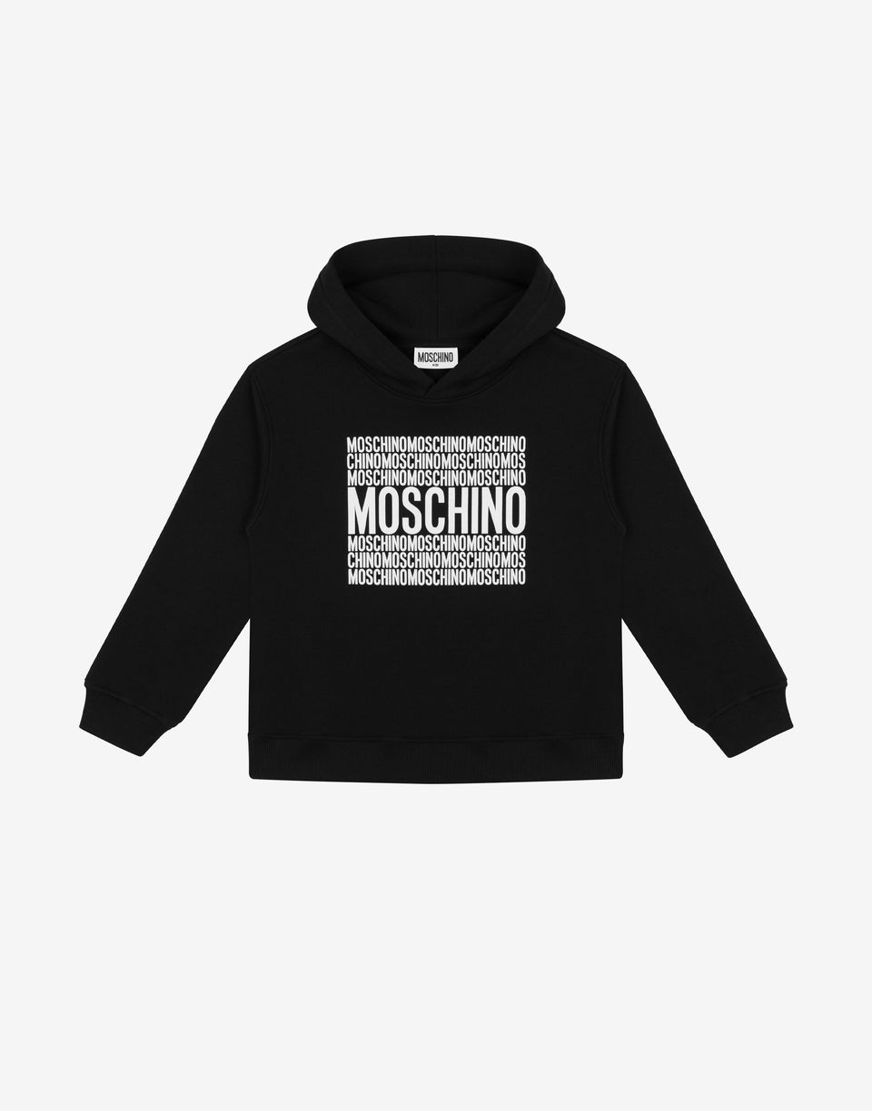 Cotton hoodie Logo Print  Moschino 0