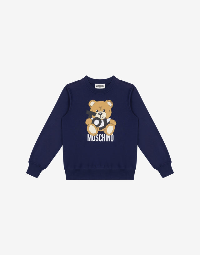 Cotton sweatshirt Teddy Bear Night blue Moschino 0