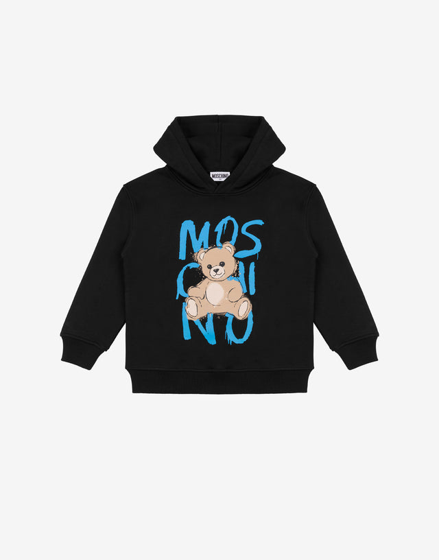 Moschino Teddy Bear Cotton Hoodie Black Moschino 0