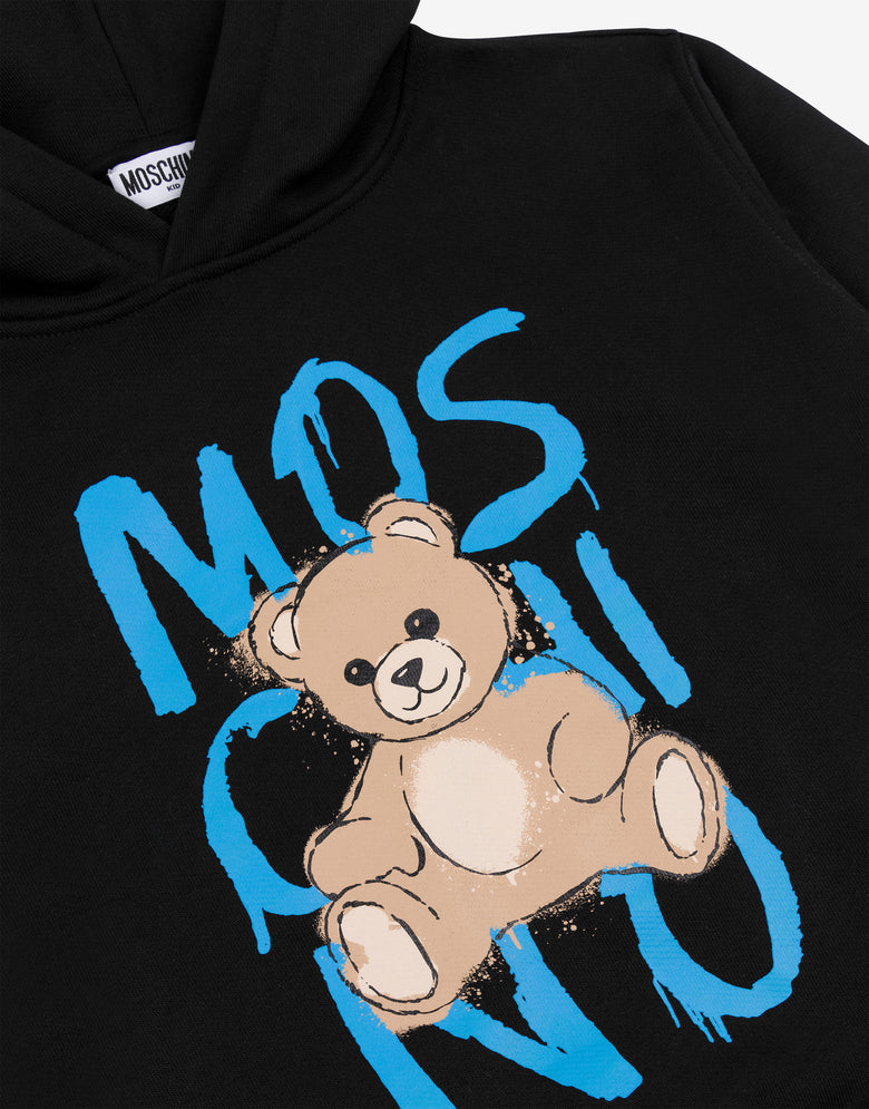 棉质连帽衫 Moschino 泰迪熊 黑色 Moschino 2