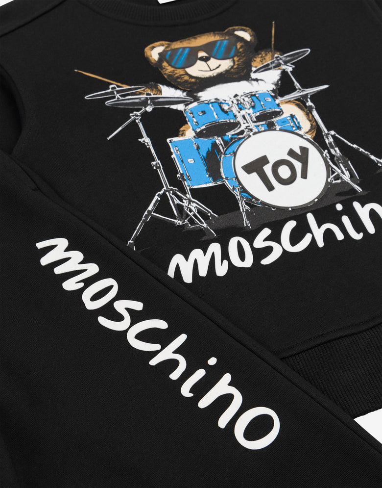 Teddy Bear fleece tracksuit Black Moschino 2