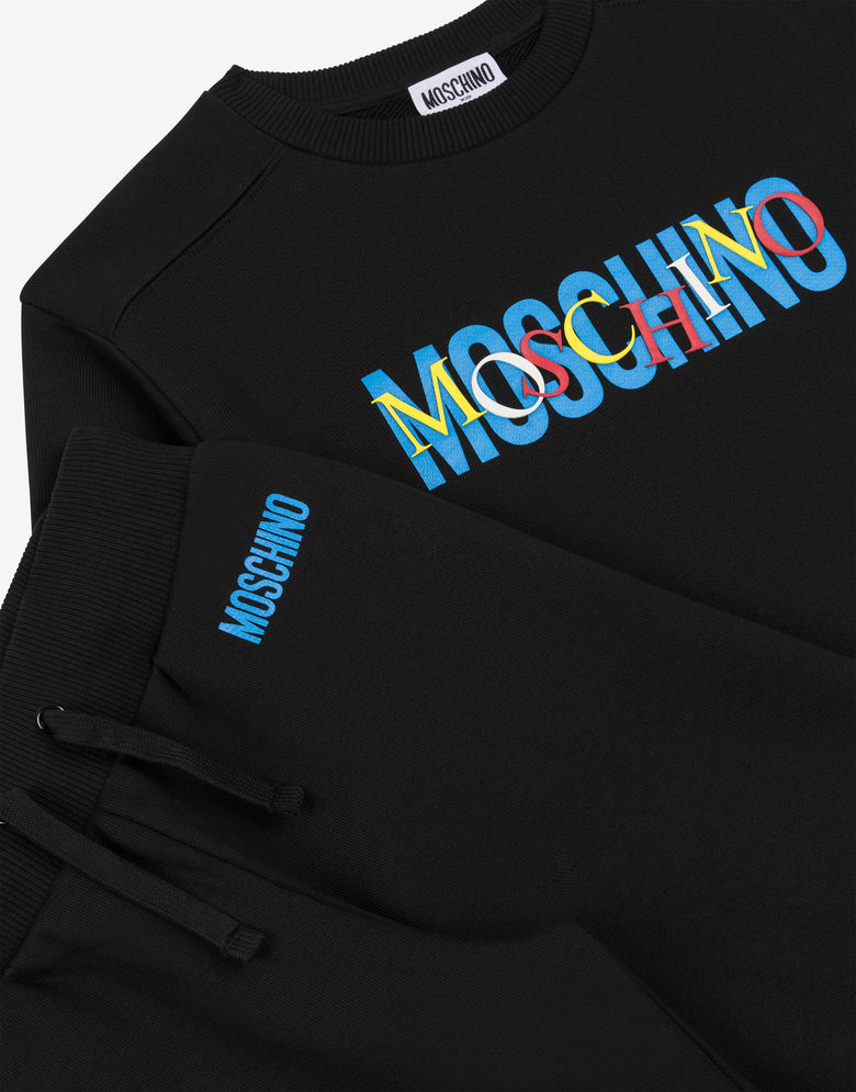Chándal de algodón estampado Negro Moschino 2