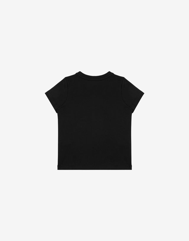 Cotton T-shirt Logo Embroidery  Moschino 1