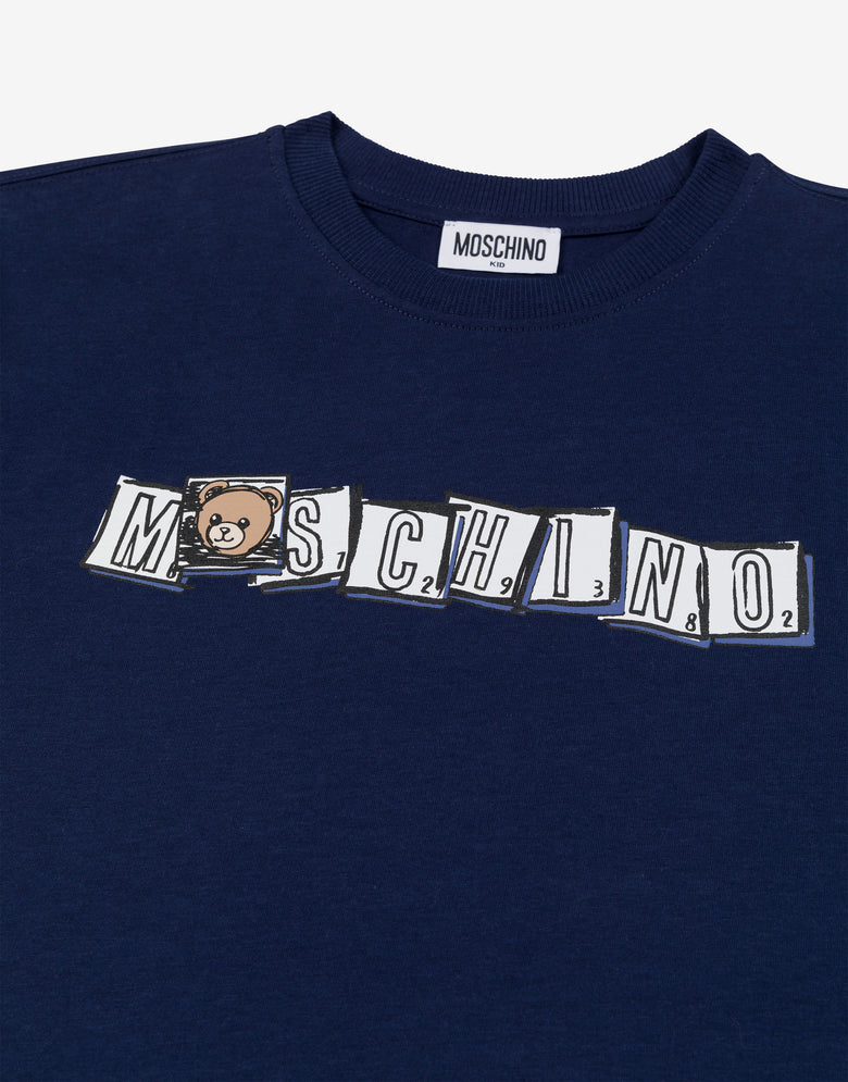 印花纯棉针织宽松 T 恤  Moschino 2