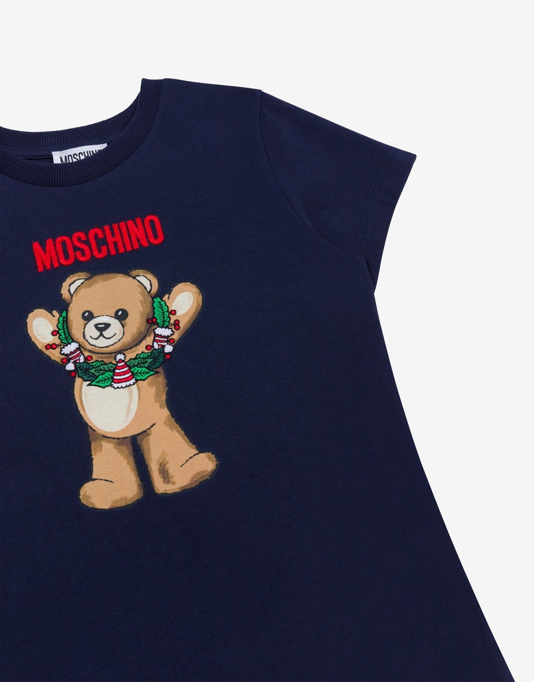 Moschino 泰迪熊纯棉针织 T 恤 深蓝色 Moschino 2