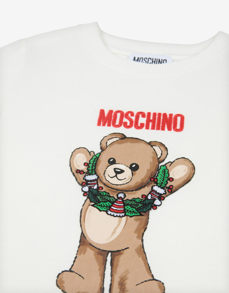 Moschino 泰迪熊纯棉针织 T 恤 白色 Moschino 2