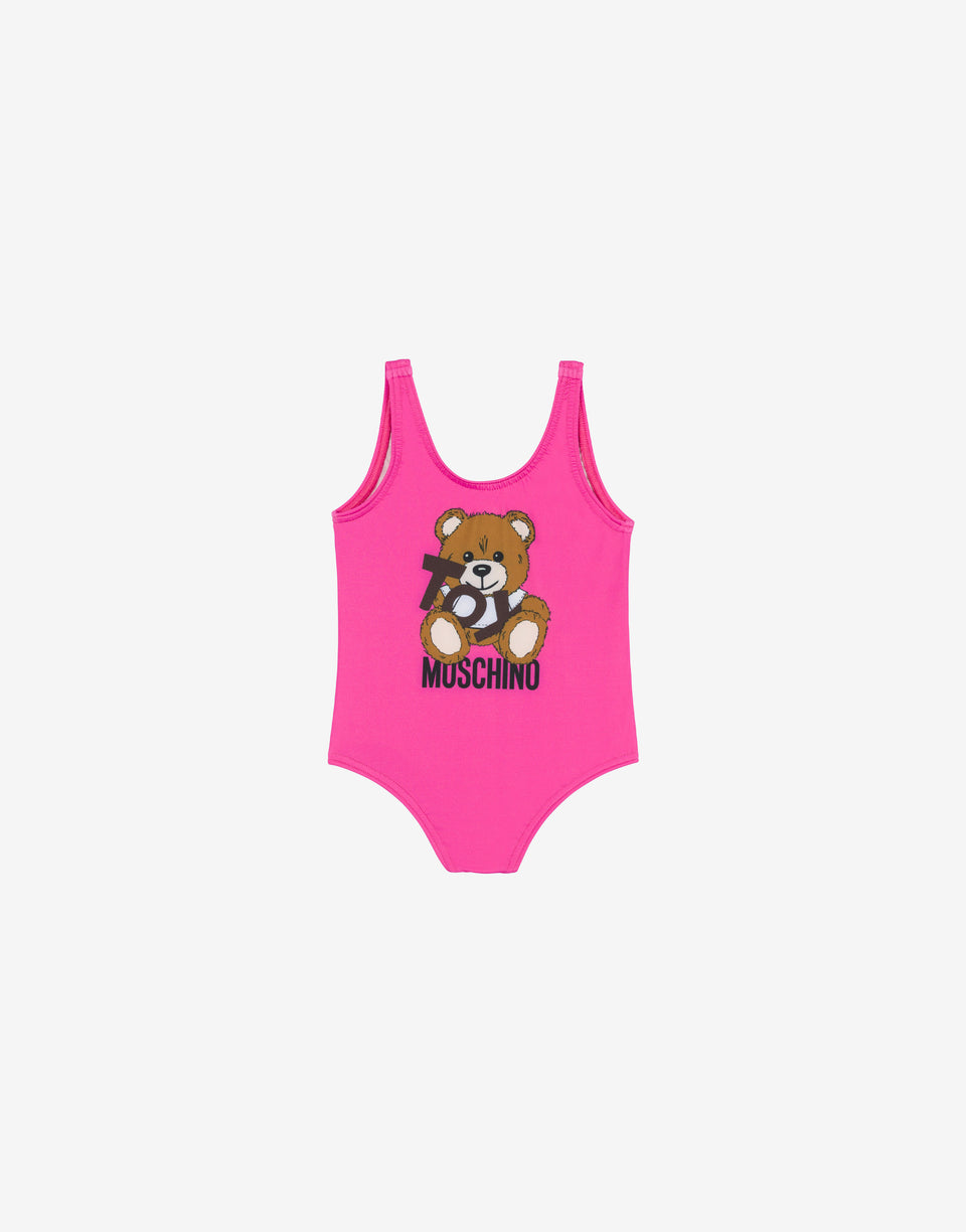 泰迪熊莱卡连体泳衣 紫红色 Moschino 0