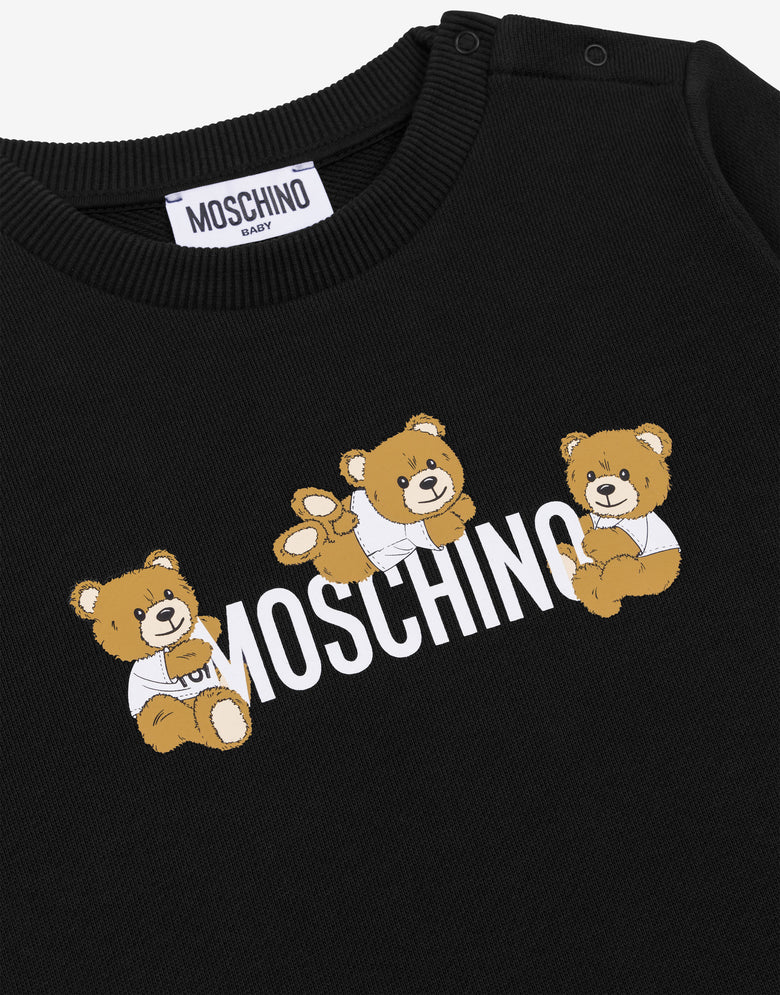Cotton sweatshirt Teddy Bear Black Moschino 2