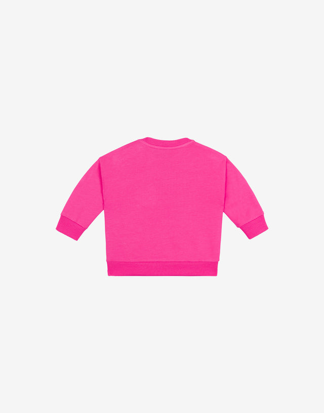 Cotton sweatshirt Teddy Bear Fuchsia Moschino 1