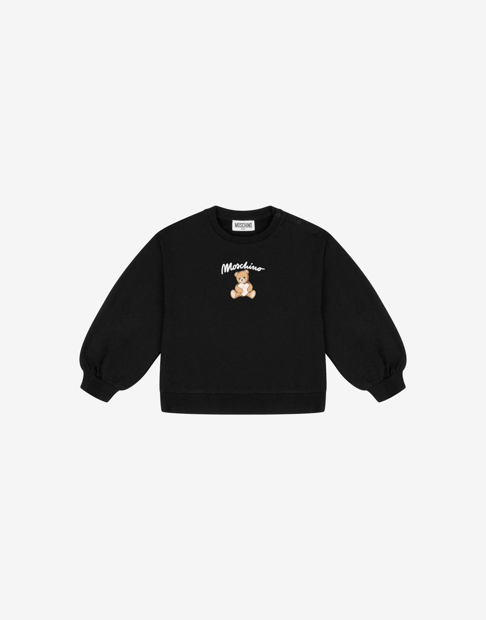 Moschino Teddy Bear Cotton Sweatshirt Black Moschino 0