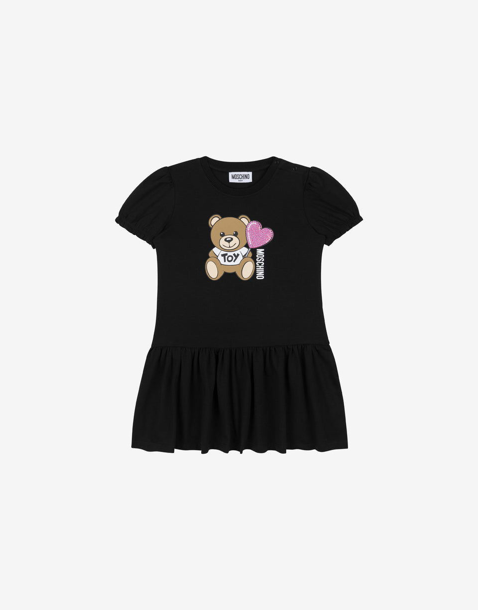 泰迪熊针织连衣裙 黑色 Moschino 0