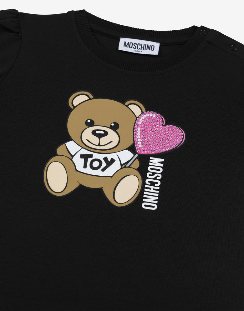 泰迪熊针织连衣裙 黑色 Moschino 2
