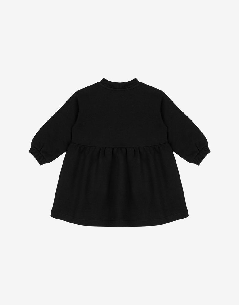 Moschino Teddy Bear printed cotton fleece dress Black Moschino 1