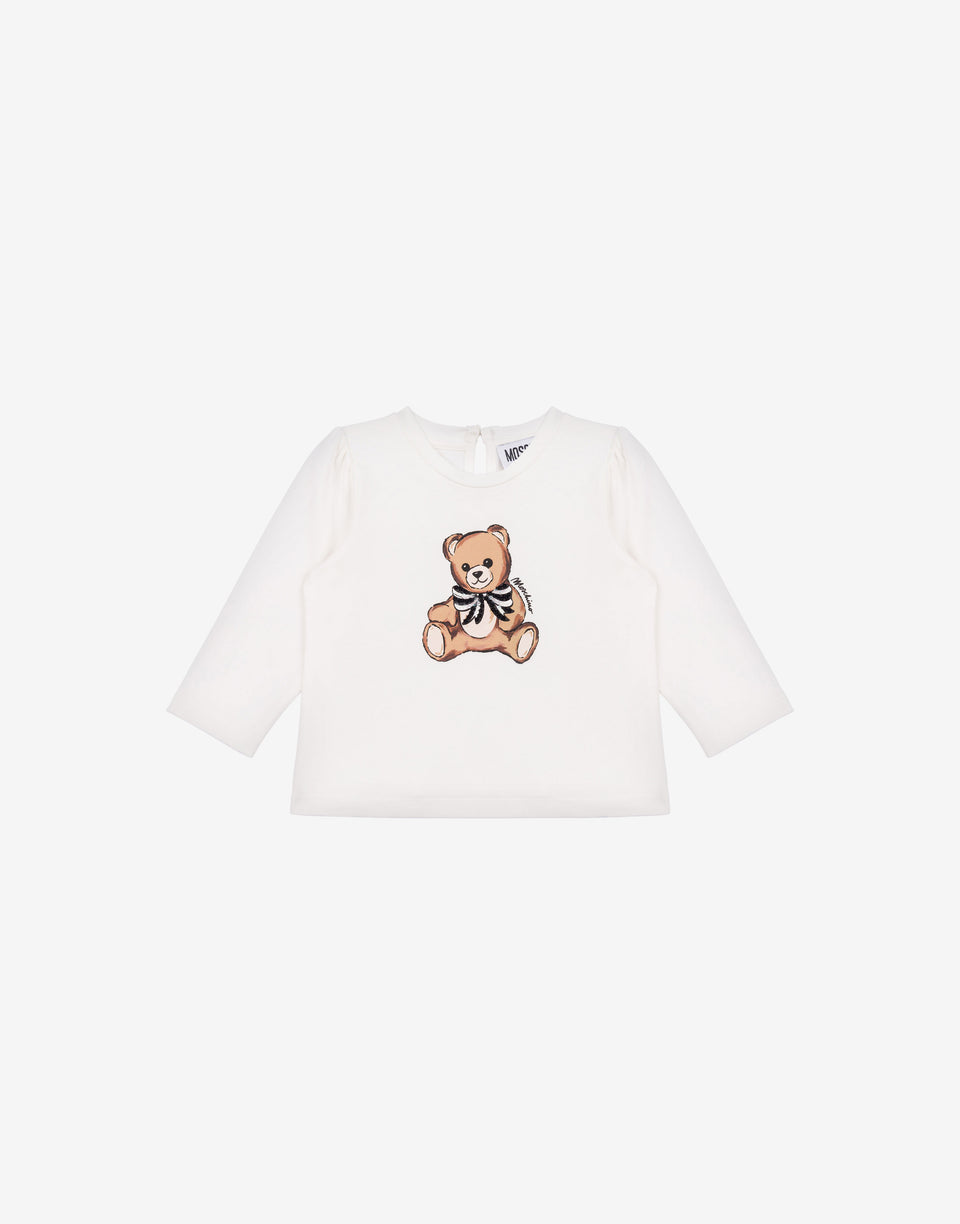 Camiseta Moschino Teddy Bear de punto de algodón Blanco Moschino 0