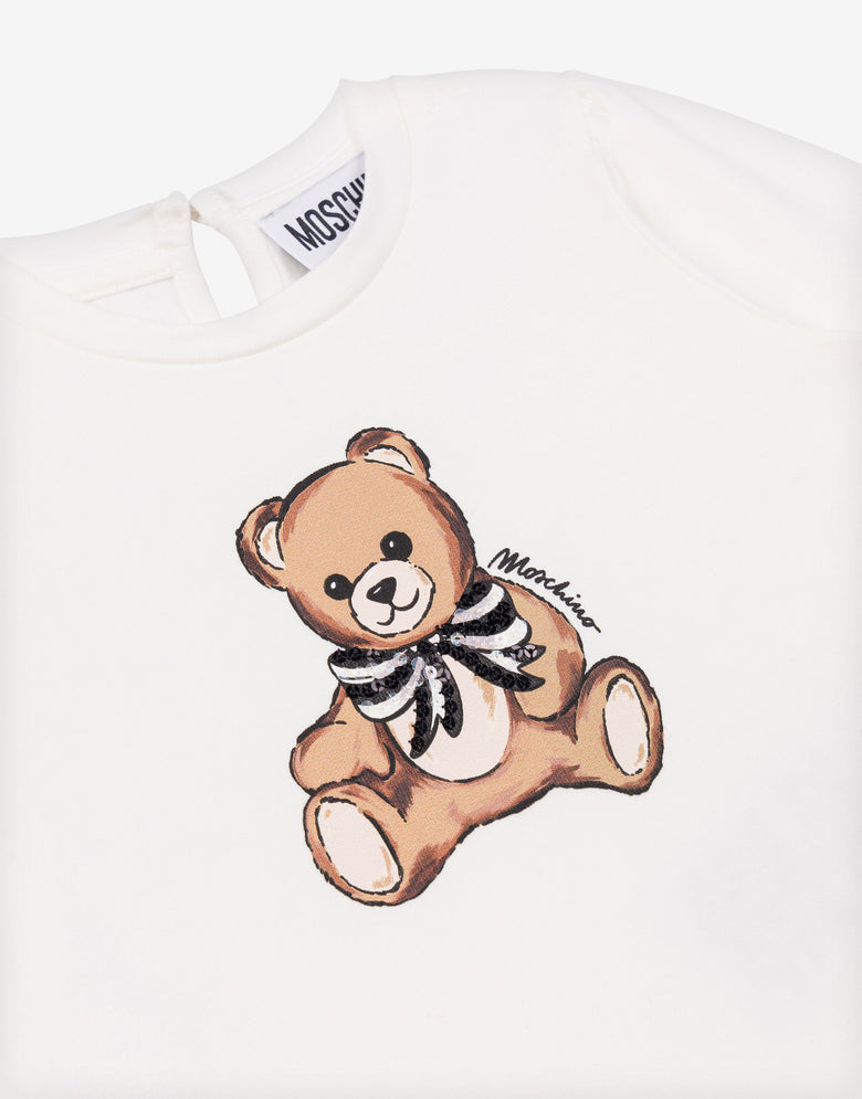 Camiseta Moschino Teddy Bear de punto de algodón Blanco Moschino 2