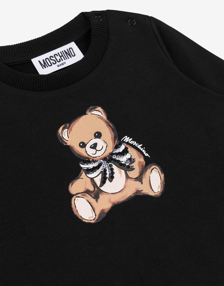 Moschino 泰迪熊纯棉运动衫 黑色 Moschino 2