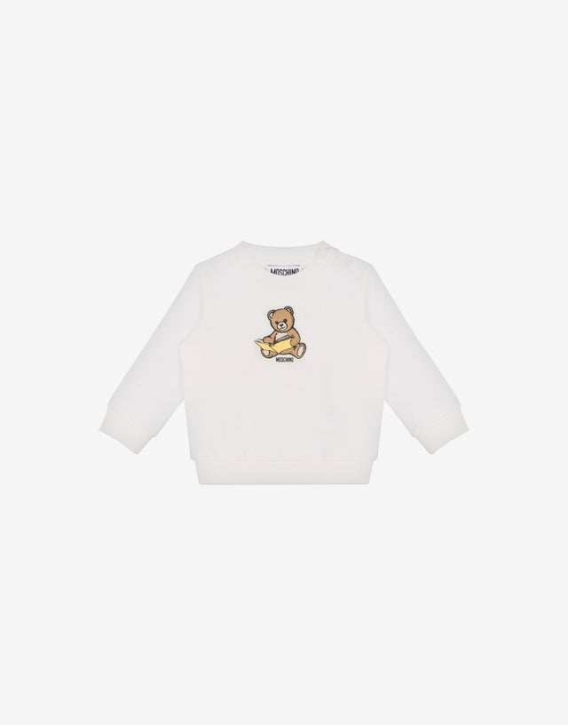 Moschino Teddy Bear printed cotton sweatshirt White Moschino 0