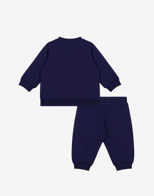 Moschino Teddy Bear cotton fleece tracksuit set Dark blue Moschino 1