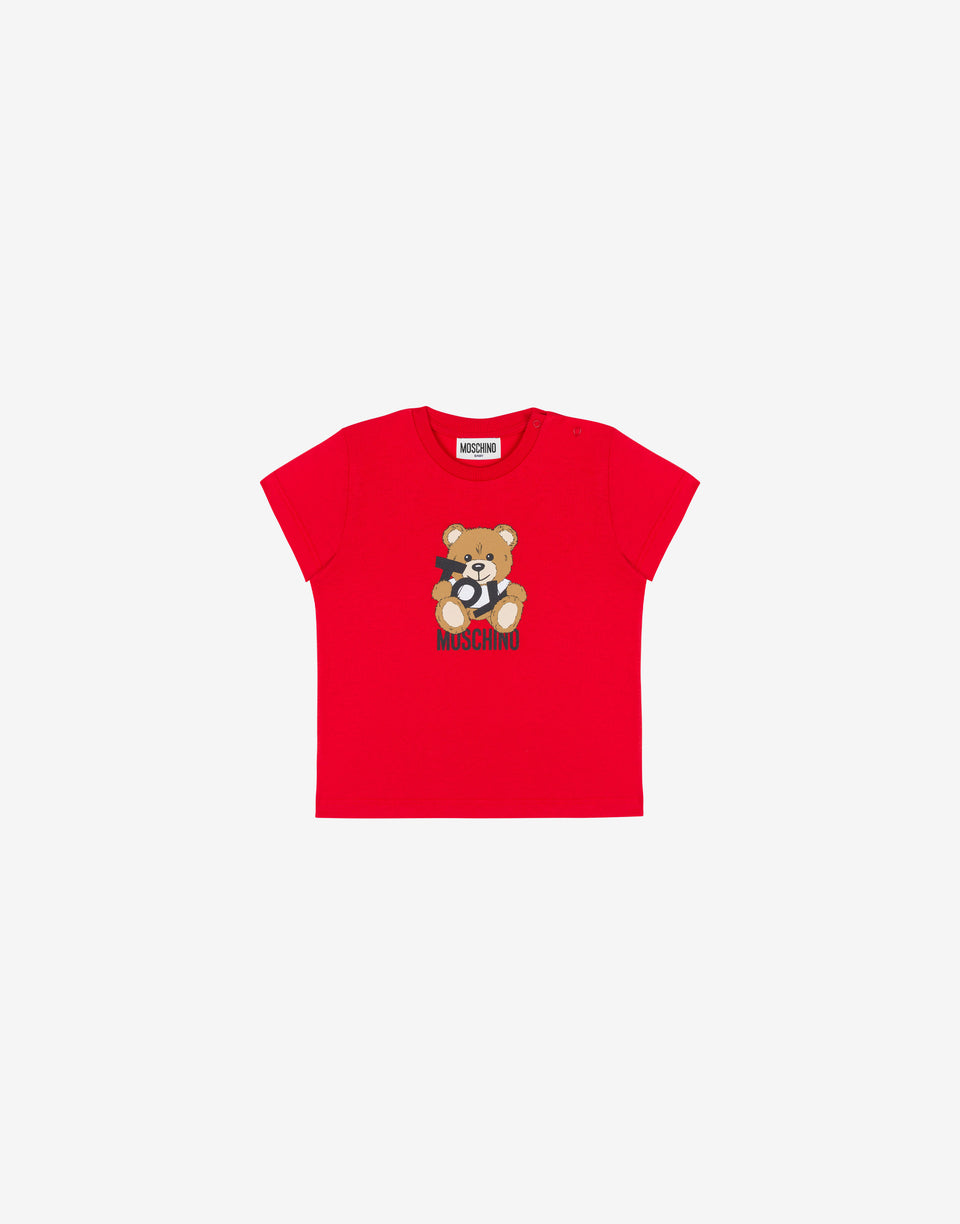 Camiseta de punto de algodón Teddy Bear  Moschino 0