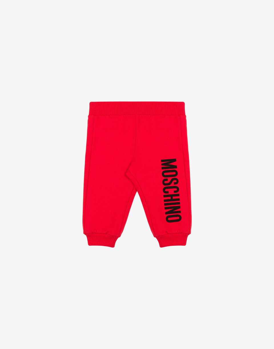 Pantalones de felpa Logo Print Rojo Moschino 0