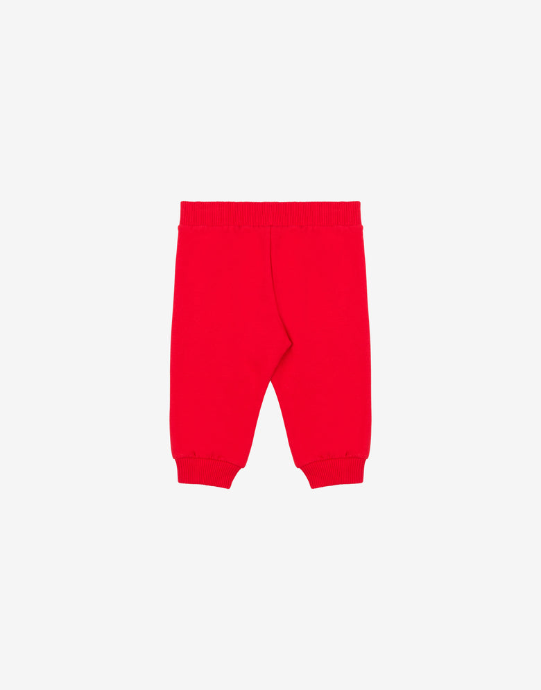 Pantalones de felpa Logo Print Rojo Moschino 1