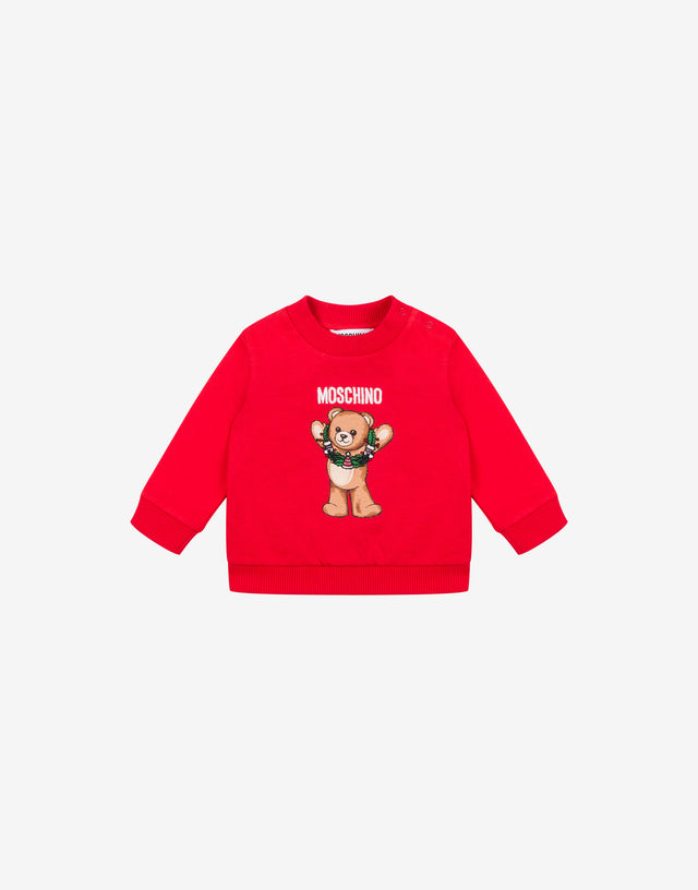 Moschino 泰迪熊纯棉运动衫 红色 Moschino 0