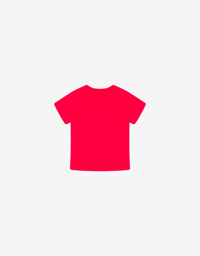 Printed cotton jersey T-shirt Red Moschino 1