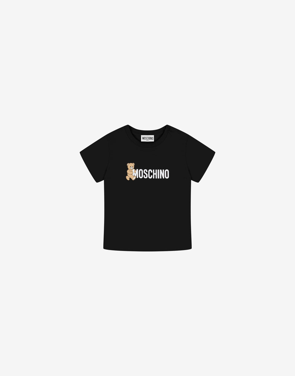 Camiseta de punto de algodón estampado  Moschino 0