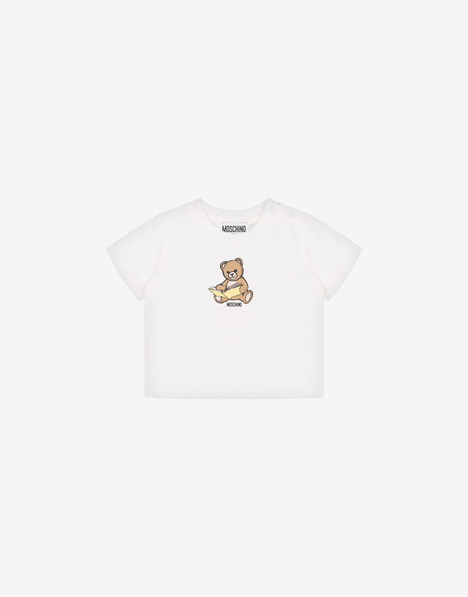 Moschino 泰迪熊纯棉针织 T 恤 白色 Moschino 0
