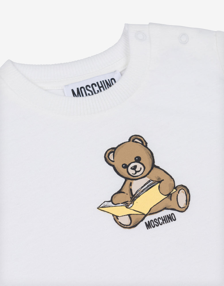 Moschino 泰迪熊纯棉针织 T 恤 白色 Moschino 2