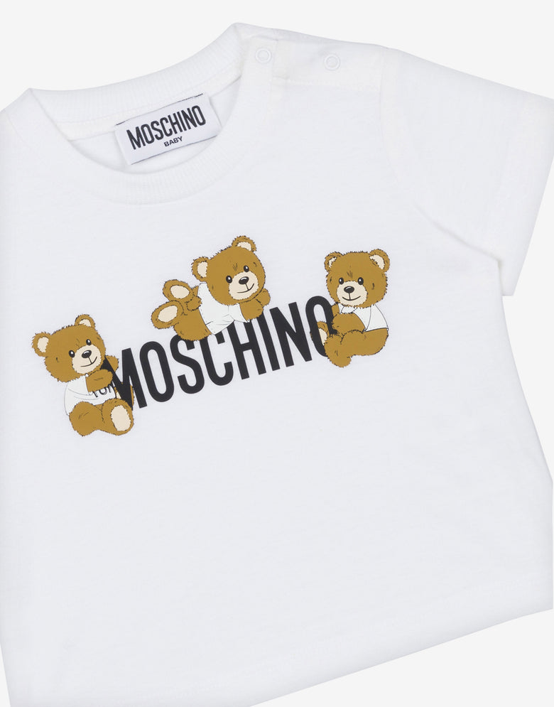泰迪徽标针织衫 白色 Moschino 2