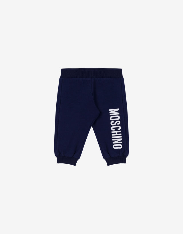 徽标印花绒面长裤  Moschino 0