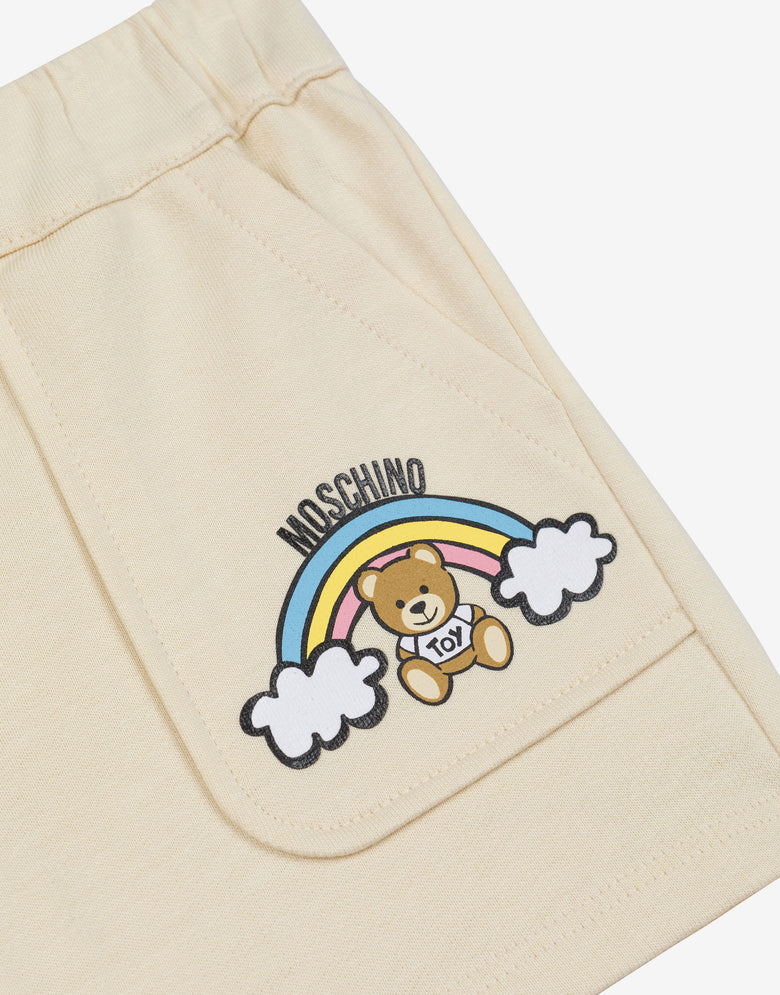泰迪熊毛绒短裤 浅褐色 Moschino 2