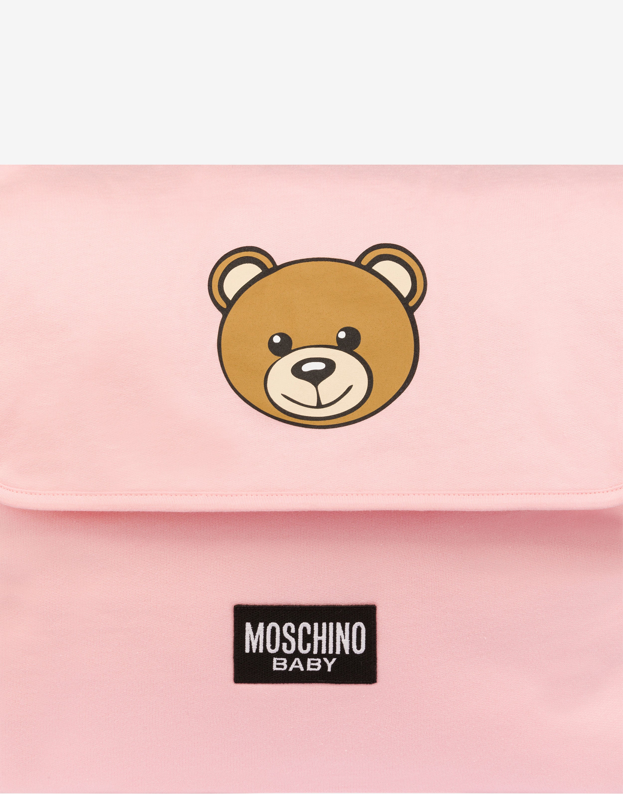 MOSCHINO  バッグくまちゃん テディベア ピンク Mom Bag with Changing Mat Teddy Print | Moschino